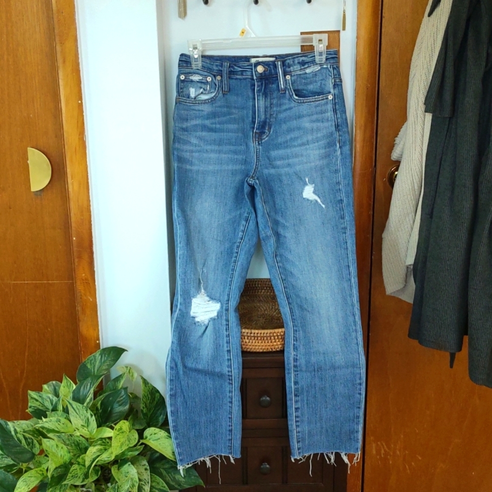 Madewell high rise slim boyjean